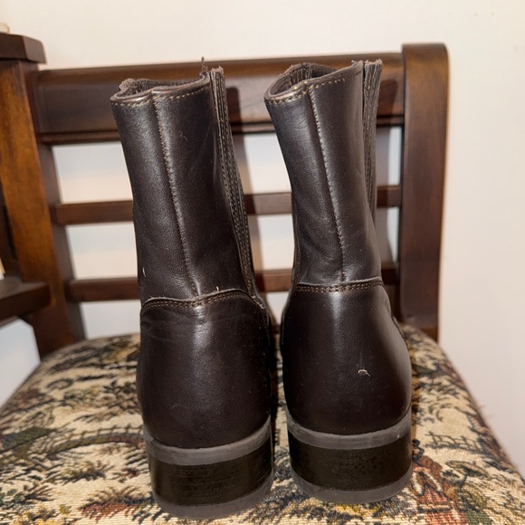 👢 L.L.Bean Brown Leather Chelsea Ankle Boots Women’s 9 Made in Portugal - Picture 10 of 14
